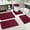 Red, variant on Miogawg Memory Foam Bathroom Rug Sets 5 Piece, Ultra Absorbent Bath Mat, Non Slip Water Absorbent Washable Bath Rugs For Sink, Toilet And Floor