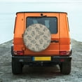 thumbnail image 6 of Naloa Sketch Squirrels Linen PVC Leather Spare Tire Wheel Cover Spare Tire Cover, for Car Truck SUV Camper Trailer Universal Fit(14-17in)-16 inch, 6 of 6