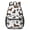 White Pattern, variant on Dachshund Paw Print White Pattern 17" School Backpacks for Teens,Waterproof Oxford Fabric,S-Shape Padded Straps for School,Travel,Hiking,Camping