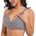 thumbnail image 5 of CYSFASHION 3 Pcs Push Up Bra for Women Bust Wireless Comfortable High Support Lounge Soft Shapermint Bra Light Pink, 5 of 9
