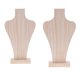 thumbnail image 1 of 2 expositores de madera natural para collares, busto, cadena, tamaño S/M/SL, 1 of 9