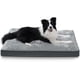 thumbnail image 1 of NUPIDA Cama para perro, impermeable, de lujo, con funda extraíble, lavable, antideslizante, para mascotas, tamaño grande, mediano, jumbo, perros pequeños, 35 x 22 pulgadas, color gris, 1 of 5