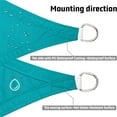 thumbnail image 5 of LOVE STORY Waterproof Sun Shade Sail 6.5/8/10/12/16FT UV Block Canopy for Outdoor Patio Backyard Garden, 8'x10' Turquoise Blue (We Make Custom Size), 5 of 7