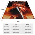 thumbnail image 2 of Horror Movie Halloween Michael Myers Printed Plush Throw Blanket, Ultra Soft Microfiber for Sofa Bedroom Living Room or Camping 40" x 50", 2 of 8