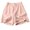 Pink, variant on Solitary Button High Waist Pleated Linen Eco Fabric Shorts For Women Solid Color Wide Leg Bermuda Shorts Side Patch Pockets Cool Casual Shorts For Work Daily Travel