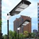 thumbnail image 2 of Lámpara de jardín al aire libre impermeable de energía solar 60W 120LED con control remoto, 2 of 8