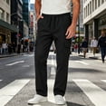 thumbnail image 5 of QSXADF Men's Casual Loose Straight Leg Pants Quickly Dry Pants Straight Leg Full Length Outdoor Hiking Windproof Men's Casual Trousers, 5 of 5