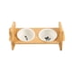 thumbnail image 1 of Tazones de gato elevados tazones de comida de gato lisos con soporte para cuencos para mascotas para mascotas recipientes de agua de comida para regal, 1 of 9