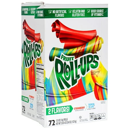 - New 369160 Fruit Roll-Ups Asst. 0.5 Oz (72-Pack) Candy Bag Cheap Wholesale Discount Bulk Candy Candy Bag