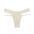 thumbnail image 3 of HUPOM Seamless Underwear For Women Womens Silk Panties Low waist Elastic Waist Solid Thong Beige 2XL, 3 of 6