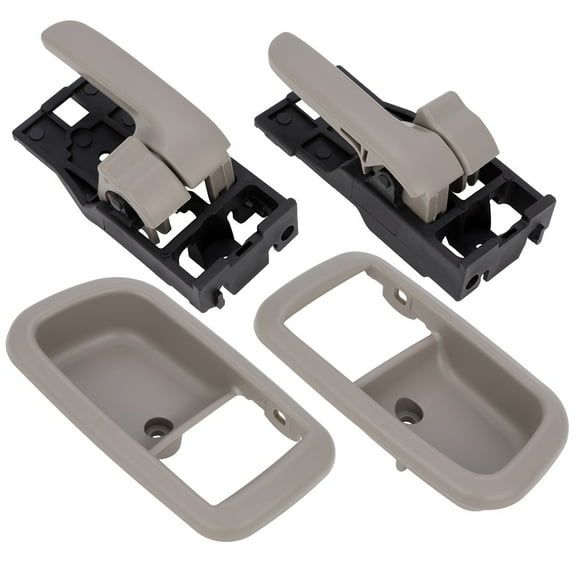 ECCPP Door Handles Interior Inside Inter Front Driver Left Passenger Right Side for 2000-2006 for Toyota Tundra Brown 4pcs