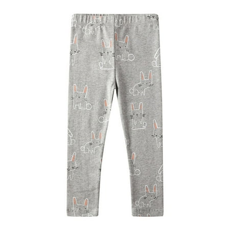 

SYNPOS Little Girls Footless Leggings Tight Cotton Leggings Toddler Baby Skinny Stretch Trousers Legging 1-7 Years