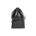 thumbnail image 4 of 24 HOUR COMFORT Carol Wide Width Leather Loafer Shoes BLACK 6.5, 4 of 7