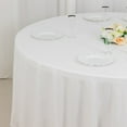 thumbnail image 5 of Balsa Circle 108" Round Cotton Tablecloths Wedding Linens White, 5 of 8