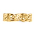 thumbnail image 4 of Auriga Fine Jewelry 14K Yellow Gold Weave Toe Ring for Women, 4 of 6