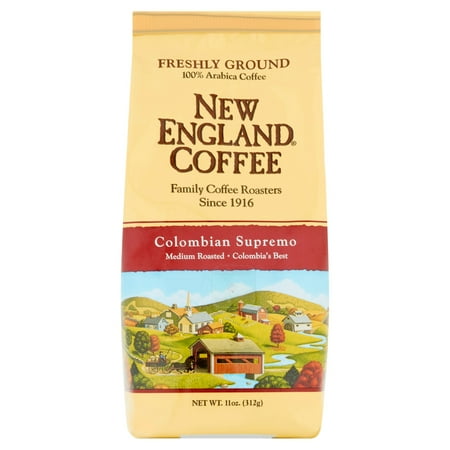 New England Coffee Colombian Supremo Ground Coffee, 11 oz