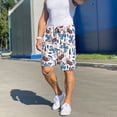 thumbnail image 6 of Sikiie Retro Butterfly Mens Pajama Shorts, Lightweight Lounge Pant with Pockets Soft Sleep Pj Shorts for MenMedium, 6 of 6
