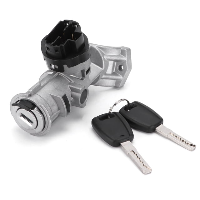 Cilindro de cerradura de encendido de coche con 2 llaves 1371429080 1608501280 Reemplazo para Fiat Ducato 2006-
