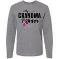 thumbnail image 3 of Inktastic Breast Cancer Awareness My Grandma is a Fighter Long Sleeve T-Shirt, 3 of 5