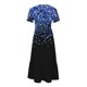 thumbnail image 3 of Vestido de Manga Corta para Mujeres Vestido de Verano de Cuello Redondo Impreso, Poliéster de Tamaño Verdadero Diario Y Vestido de Fiesta, 3 of 5