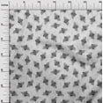 thumbnail image 3 of oneOone Viscose Chiffon Light Gray Fabric Floral & Bee Dress Material Fabric Print Fabric By The Yard 42 Inch Wide, 3 of 6