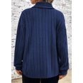 thumbnail image 5 of DOKOTOO Plus Size Cardigan for Womens Long Sleeve Casual Open Front Asymmetrical Knit Light Cardigans Sweater(1X-5X), 5 of 10