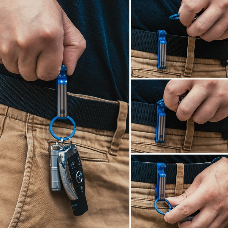 Key Unity Belt Key Clip, Titanium Double Side Quick Release Key Unity Belt Key Clip, Titanium Double Side Quick Release