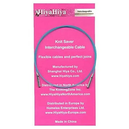HiyaHiya KnitSaver Interchangeable Cable with Lifeline Holes, 40, Size Small