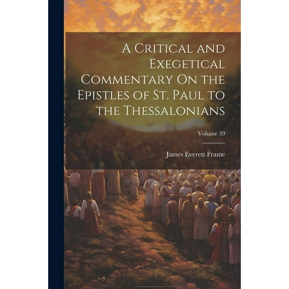 A Critical and Exegetical Commentary On the Epistles of St. Paul to the Thessalonians; Volume 39 (Paperback)