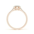thumbnail image 2 of ANGARA Natural Diamond Halo Split Shank Engagement Ring in 14K Rose Gold for Women (Size-2.7mm| Color-K| Clarity-I3) | April Birthstone, Anniversary, Jewelry Gift for Women | Natural Diamond Ring, 2 of 8