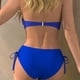 thumbnail image 4 of Conjunto de Bikini de Cintura Alta para las Mujeres Traje de Surf de Color Sólido con Almohadilla de Pecho Ropa de Playa Deportiva de Dos Piezas, 4 of 4