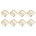 thumbnail image 1 of Unique Bargains 0.98' 25mm Webbing Release G Hook Buckle Adjusters for Backpack Strap, 8Pack Gold Tone, 1 of 5