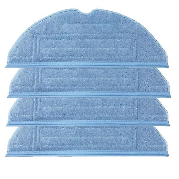 4 paños de fregona para Xiaomi Roborock S7 S7+ S8 azul