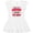 AA-White, variant on Inktastic That's My Awesome Brother out There with Baseballs Girls Toddler Dress
