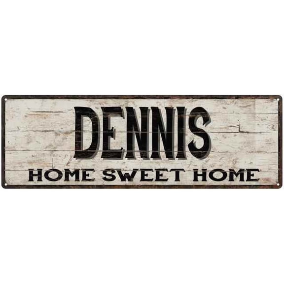 DENNIS Rustic Home Sweet Home Sign Gift 6x18 Metal Decor 206180084384