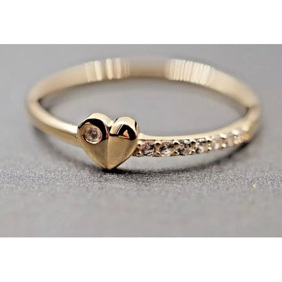 1Ct Lab Created Diamond Round Cut Women's Engagement Ring 14K Yellow Gold Plated