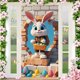 thumbnail image 1 of Easter Door Cover Length 180Cm Width 90Cm Easter Festival Porch Caricature Bunny Decoration Hanging Flag Easter Party Banners Decoration, 1 of 6