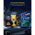thumbnail image 4 of LAMTTO 11" Wireless CarPlay & Android Auto Screen, Built-in Video Apps & Screen Mirroring, Portable Apple CarPlay with 720p Backup Camera, 4 of 10