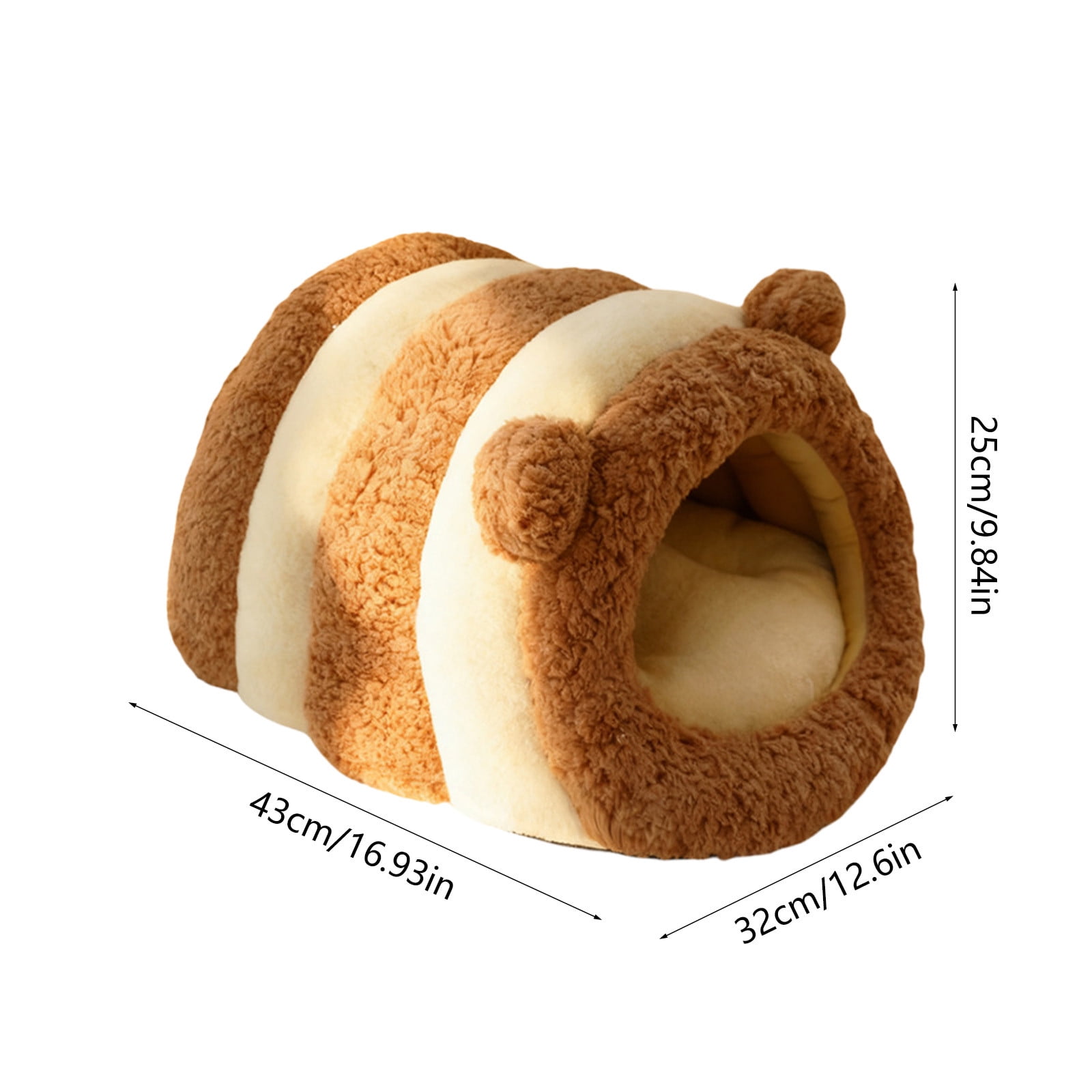 Lunxisen 3 Pcs Dog Bed Self Warming Puppy House Cozy Cat Sleeping Tent Cave Beds Indoor Kitten Nest Kennel Hut for Small Medium Dog Cats