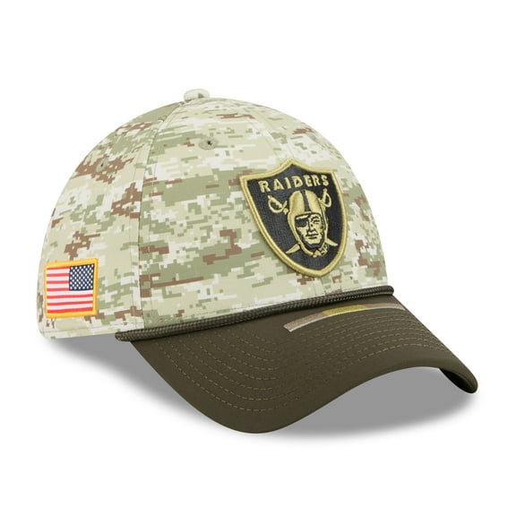 Men's New Era  Camo Las Vegas Raiders 2025 Salute to Service 39THIRTY Flex Hat