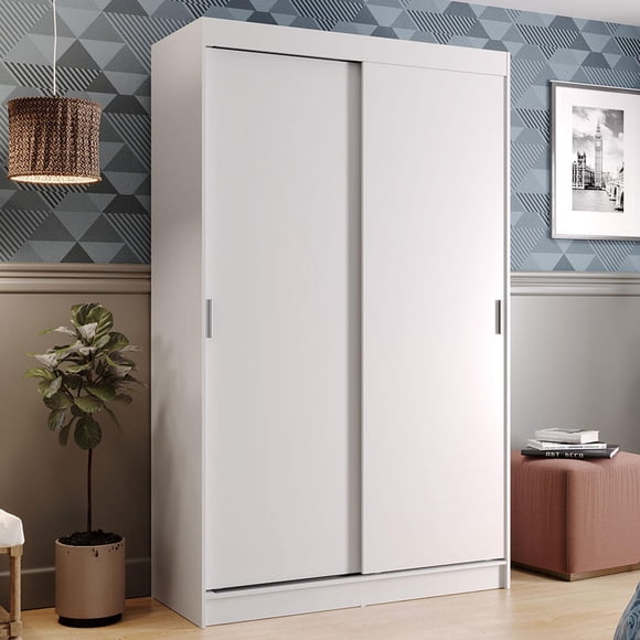 Ropero Closet Madesa Tokio 2 Puertas Corredizas Blanco