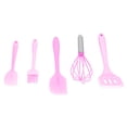 thumbnail image 2 of Juego de 5 espátulas de silicona para repostería casera, utensilios de cocina, decoración de pasteles, color rosa, 2 of 14