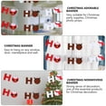 thumbnail image 3 of Gymnture christmas 2 Pcs Birthday Christmas Party Nonwovens Banner Creative Hanging Ornaments, 3 of 10