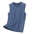 thumbnail image 7 of LEKWK Tank Tops Men Big and Tall Quick Dry Lightweight Athletic Tops Muscle Breathable Loose Fit Solid Workout Shirt Summer Gym Running Fitness Outfits, 7 of 7