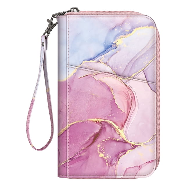 Funda para pasaporte Fintie Family, piel vegana con bloqueo RFID