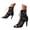 Black, variant on Womens Elegant High Heel Dress Shoes, Evening Party and Formal Occasion Pumps, Peep Toe, Strappy Design, Stylish, Comfortable Fit