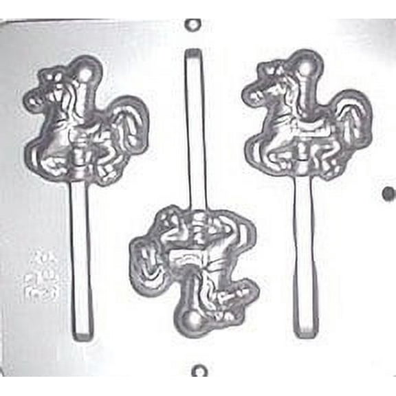 669 Carousel Horse Lollipop Chocolate Candy Mold