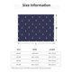 thumbnail image 5 of Fotbe Anchors Heart Blue Manta de Franela con Estampado, Manta Ultrasuave para Cama, Sofá, Auto, Hipoalergénica y Antibolitas-50"x40", 5 of 6