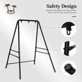 thumbnail image 3 of Upgraded Hammock Chair Stand Metal Swing Stand Frame, Heavy Duty Steel Hammock Stand Only for Porch, Backyard, Indoor or Outdoor, Black, 3 of 8