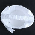 thumbnail image 4 of 2 cestas de satén blanco con cuentas para boda de niña de las flores con lazo decorativo, 4 of 8